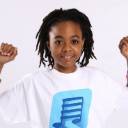 Young girl with music shirt