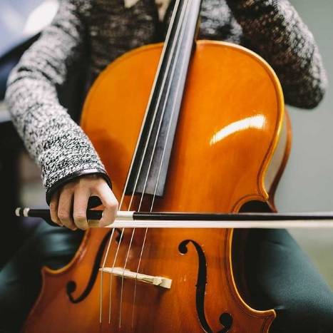 Person playing Cello